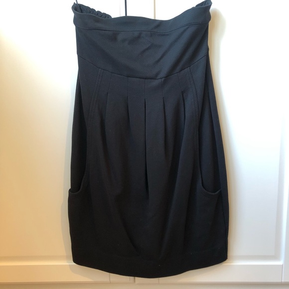 H&M Strapless Dress 👗 with Pockets Size 12 - Picture 3 of 6